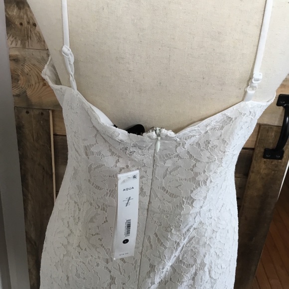 NWT Aqua White Lace Dress - Picture 5 of 7